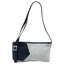 Borsa a tracolla Switching Anagram LOEWE in camoscio grigio