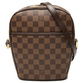 Louis Vuitton Damier Ebene Ipanema PM Crossbody Bag Braun