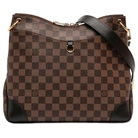 Borsa a tracolla Louis Vuitton Damier Ebene Odeon MM Marrone