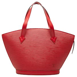 Borsa a mano Louis Vuitton Epi Saint Jacques PM rossa con tracolla corta