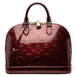 Louis Vuitton Monogram Vernis Alma PM Handtasche rot