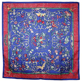Foulard di seta Hermès Pierres D Orient Et D Occident Blu 90