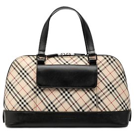 Borsa a mano Burberry Nova Check in tela beige