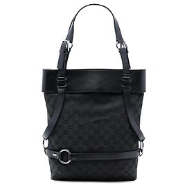 Borsa tote Gucci GG Canvas nera