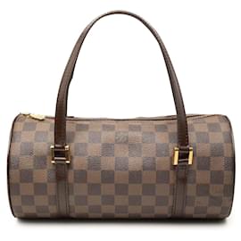 Borsa a mano Louis Vuitton Damier Ebene Papillon 30 Marrone