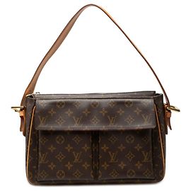 Borsa a tracolla Louis Vuitton Monogram Viva Cite GM Marrone