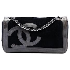 Borsa a tracolla Chanel Terry Cloth CC Sport Line Nera