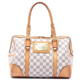 Borsa Louis Vuitton Damier Azur Berkeley bianca