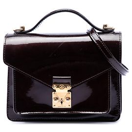 Louis Vuitton Vernis Monceau BB Satchel Purple