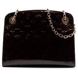Borsa a tracolla Louis Vuitton Monogram Vernis Virginia MM Viola