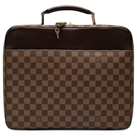 Borsa Business Sabana Louis Vuitton Damier Ebene Marrone Porta Computer