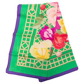 Foulard di seta Hermès Roseraie Verde 90 Scarves