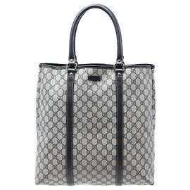 Gray Gucci GG Supreme Joy Vertical Tote
