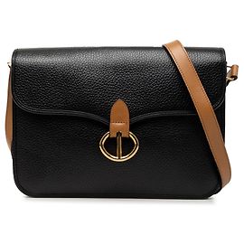 Borsa crossbody Dior in pelle di vitello grana naturale nera