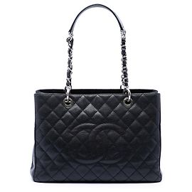 Tote Grand Shopping en Caviar negro Chanel