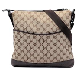 Borsa crossbody Gucci GG Canvas beige