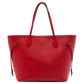 Borsa Tote Louis Vuitton Epi Neverfull MM rossa