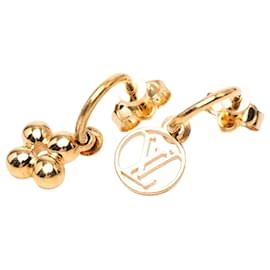 Orecchini Blooming a pressione placcati oro Louis Vuitton Gold