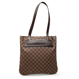Borsa Tote Louis Vuitton Damier Ebene Clifton Marrone