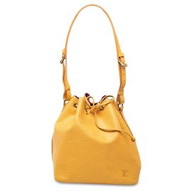 Borsa a secchiello Louis Vuitton Epi Petit Noe Gialla