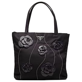 Tote bag Prada Rosette in Tessuto nero