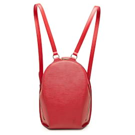 Zaino Louis Vuitton Epi Mabillon rosso