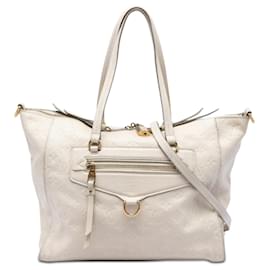 Borsa Satchel Louis Vuitton Monogram Empreinte Lumineuse PM Beige