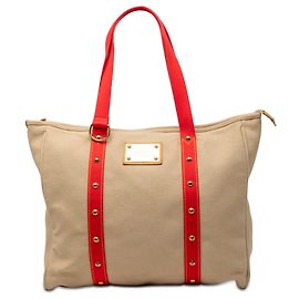 Louis Vuitton Antigua Cabas GM Tote Bag Beige