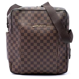 Borsa a tracolla Louis Vuitton Damier Ebene Olav GM Marrone