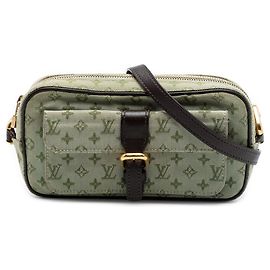 Borsa a tracolla Louis Vuitton Monogram Mini Lin Juliette MM Verde