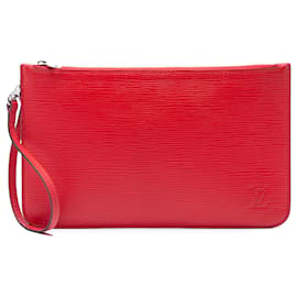 Pouch Louis Vuitton Epi Neverfull rossa