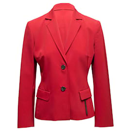 Blazer Prada rosso sciancrato taglia IT 44