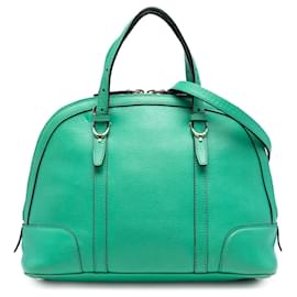 Borsa Gucci Small Leather Nice Dome Satchel Verde