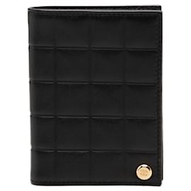 Black Chanel CC Chocolate Bar Lambskin Card Holder