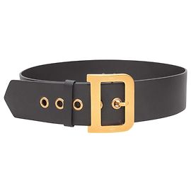 Cintura larga in pelle nera Christian Dior Taglia US S