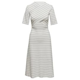 Autre Marque Robe rayée Rosetta Getty White & Black Taille US S