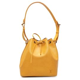 Borsa a secchiello Louis Vuitton Epi Petit Noe Gialla