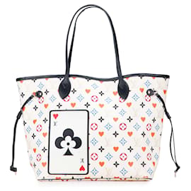 Borsa Tote Louis Vuitton Monogram Game On Neverfull MM Bianca