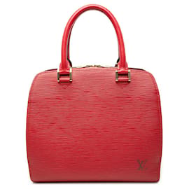 Borsa a mano Louis Vuitton Epi Sablons rossa