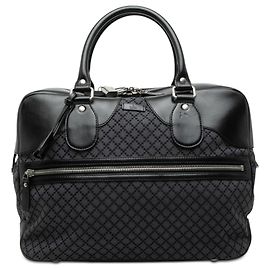 Borsa da viaggio Gucci Diamante Canvas nera