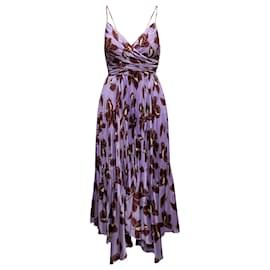 Jonathan Simkhai Kleid mit Blumenprint in Lila & Multicolor Größe US 2