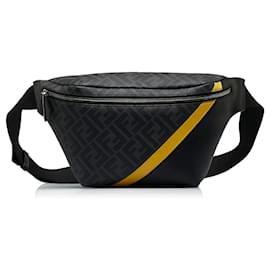 Borsa cintura diagonale Fendi Zucca FF 1974 nera