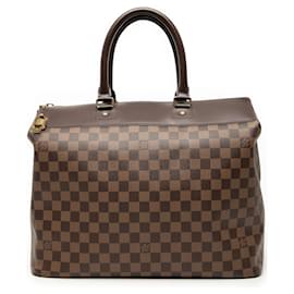 Borsa da viaggio Louis Vuitton Damier Ebene Greenwich PM Marrone