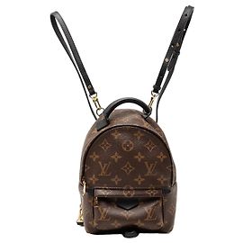 Zaino Mini Palm Springs Louis Vuitton Monogram Marrone