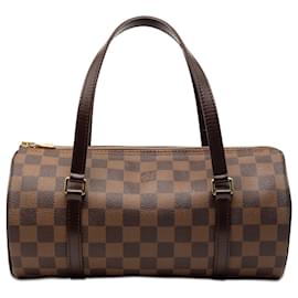 Borsa a mano Louis Vuitton Damier Ebene Papillon 26 Marrone