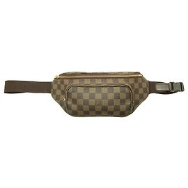 Borsello da cintura Louis Vuitton Damier Ebene Melville Marrone
