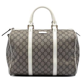 Borsa Boston Gucci Joy Medium GG Supreme Grigia