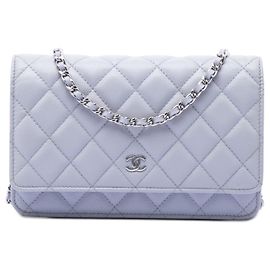 Chanel Classic Caviar Wallet On Chain Crossbody Bag Lila