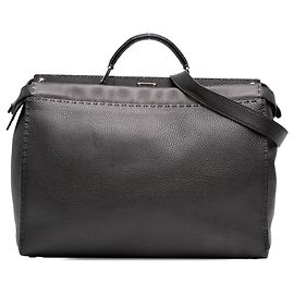 Bolso Fendi Selleria Peekaboo Iconic Fit Large de piel gris