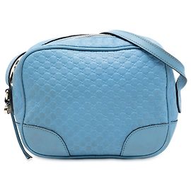 Borsa a tracolla Gucci Mini Microguccissima Bree Blu